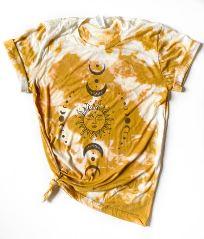 Sun and Moon Tie Dye Tee