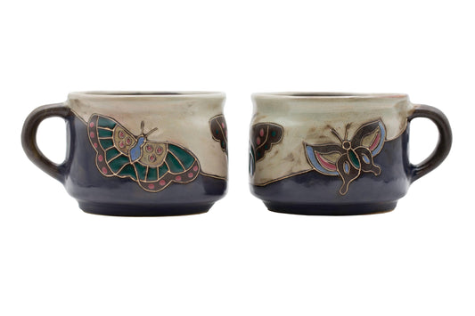 Mara Stoneware Butterfly Mugs