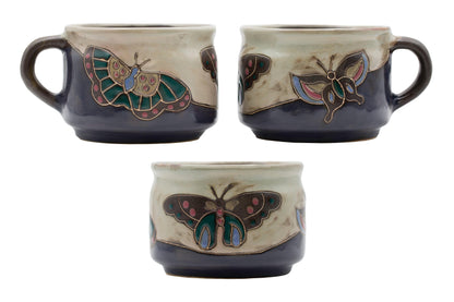 Mara Stoneware Butterfly Mugs
