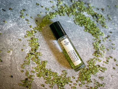 MANIFEST roll on perfume with Peridot & Sage