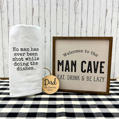 10x10 Welcome To The Man Cave Sign