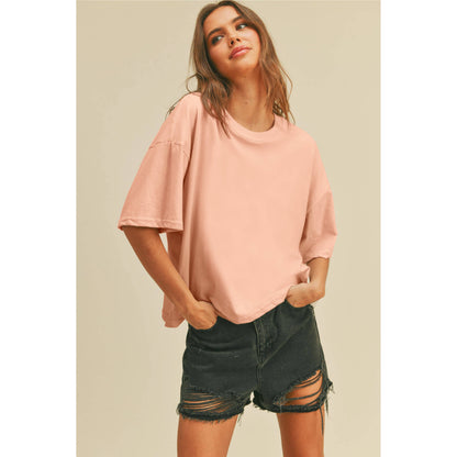 Blank Long Crop Tee