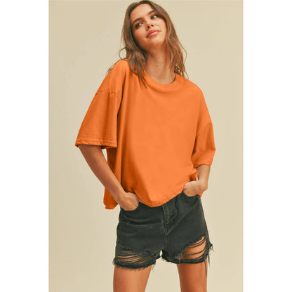 Blank Long Crop Tee