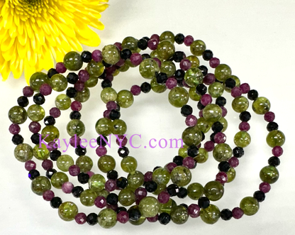 Natural Crystal Leo Zodiac Stretch Bracelet