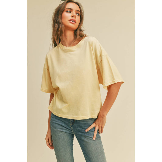 Blank Long Crop Tee