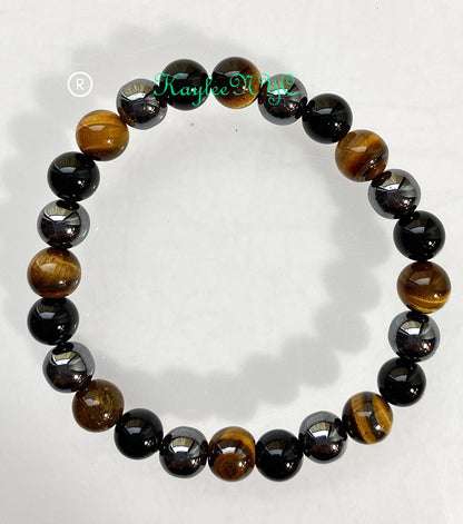 Protection 8mm 7.5" Crystal Healing Stretch Bracelets