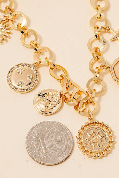 Sunburst Charm Necklace