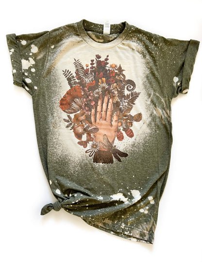 Green Witch Bleached Tee