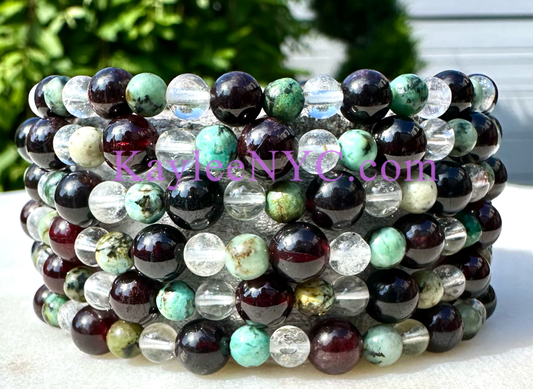 Natural Crystal Capricorn Zodiac Stretch Bracelet