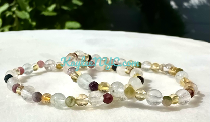 Natural Crystal Scorpio Zodiac Stretch Bracelet