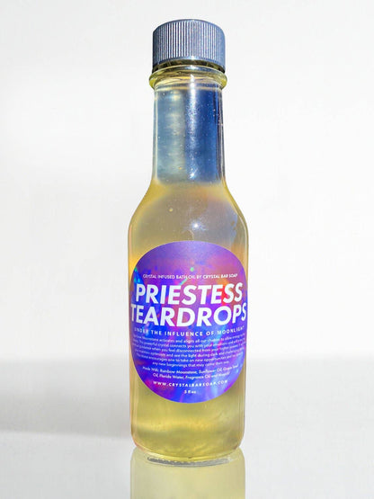 Priestess Teardrops -  2oz Crystal Infused Bath and Body Oil