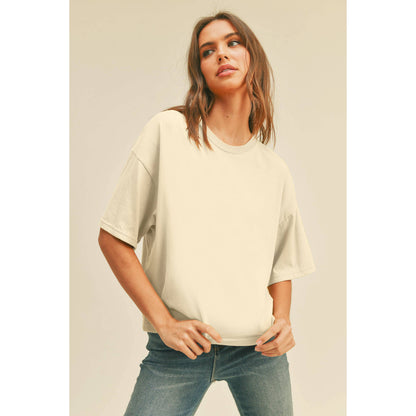 Blank Long Crop Tee