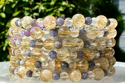 Natural Crystal Sagittarius Zodiac Stretch Bracelet