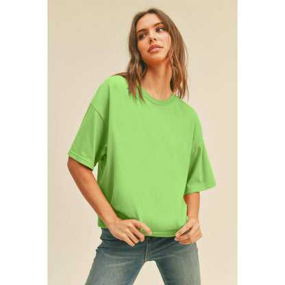 Blank Long Crop Tee