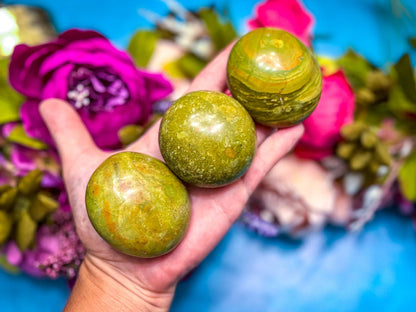 Green Opal Palmstones, Ethically Sourced Crystals