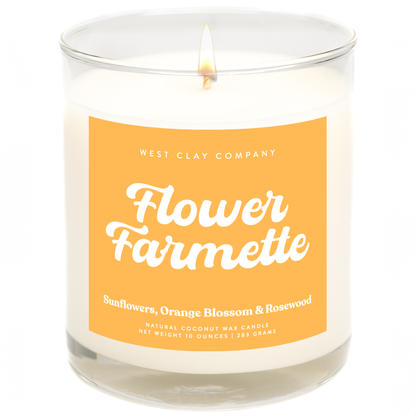 Flower Farmette Candle 🌼 - Floral Flower Candles