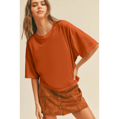Blank Long Crop Tee