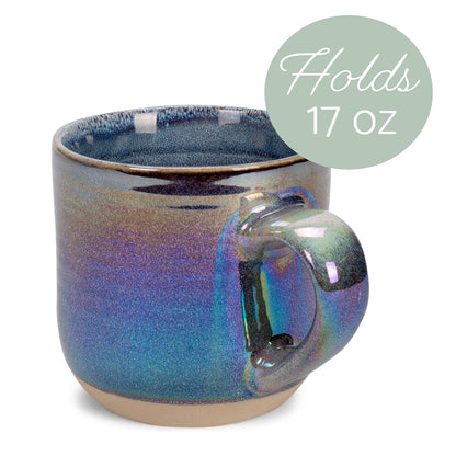 Iridescent Ribbed Purple