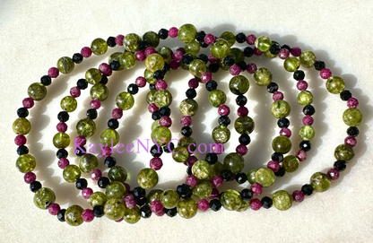 Natural Crystal Leo Zodiac Stretch Bracelet