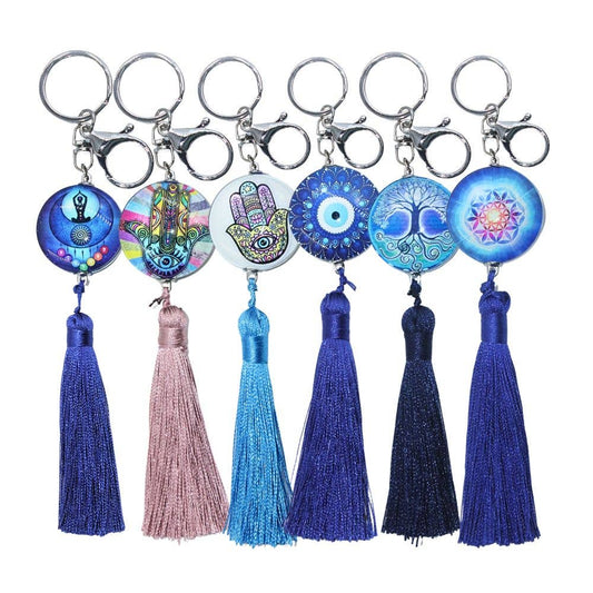 Tassel Keychain - Evil Eye