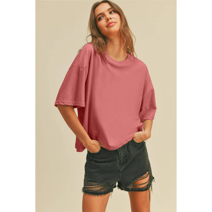 Blank Long Crop Tee