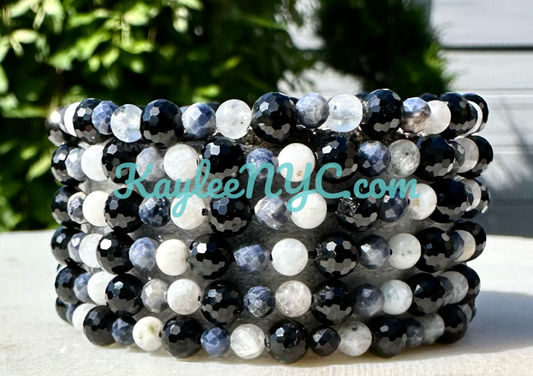 Natural Crystal Virgo Zodiac Stretch Bracelet