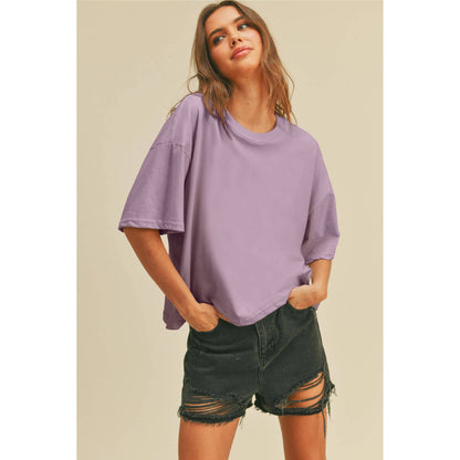 Blank Long Crop Tee
