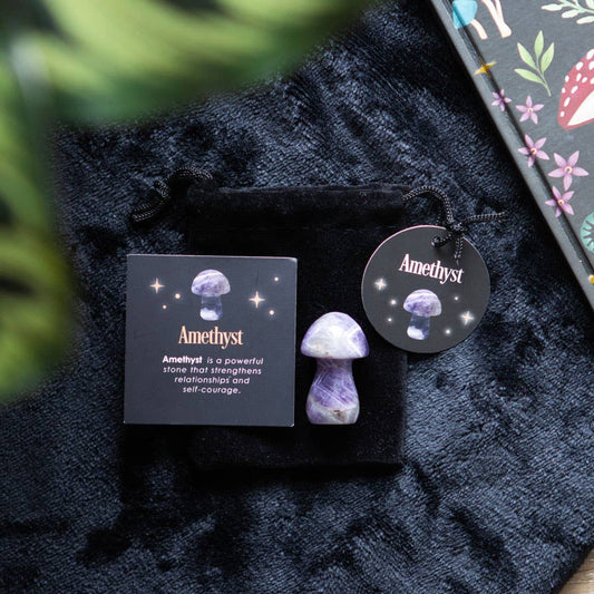 Magical Amethyst Crystal Mushroom