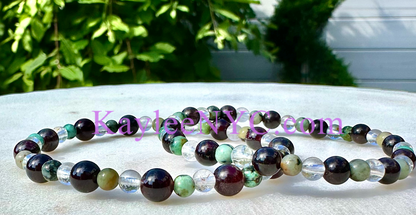 Natural Crystal Capricorn Zodiac Stretch Bracelet