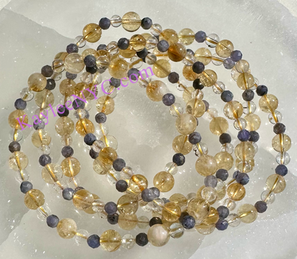 Natural Crystal Sagittarius Zodiac Stretch Bracelet