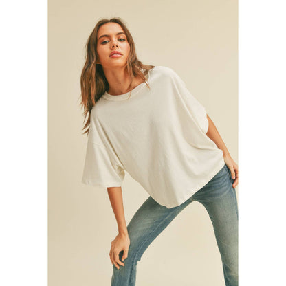 Blank Long Crop Tee