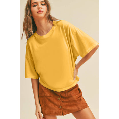 Blank Long Crop Tee