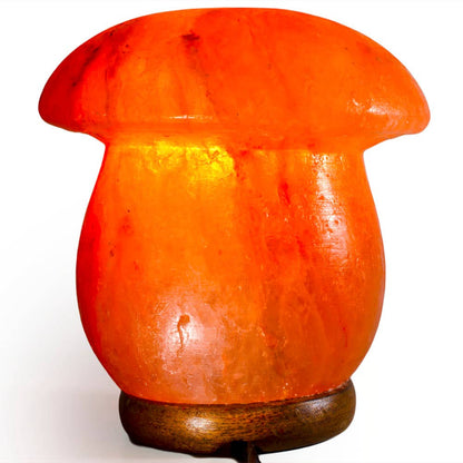 Mushroom Shaped Salt Lamp  - 7" avg. - Cord, Bulb, Dimmer