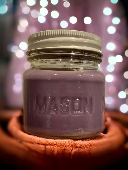 Hand poured Lavender Candle Soy and Beeswax